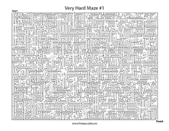 Very Hard Maze Puzzle #1