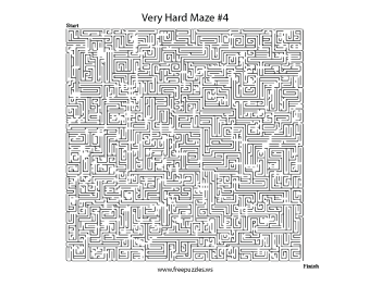 Very Hard Maze Puzzle #4