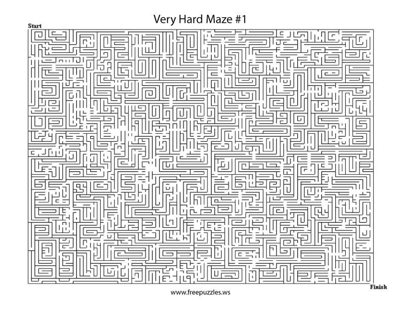 Very Hard Maze Puzzle #1