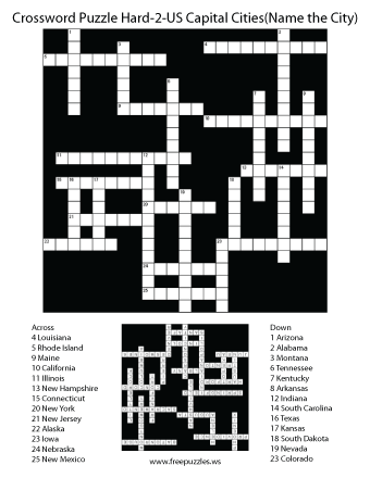 Hard Crossword Puzzle #2