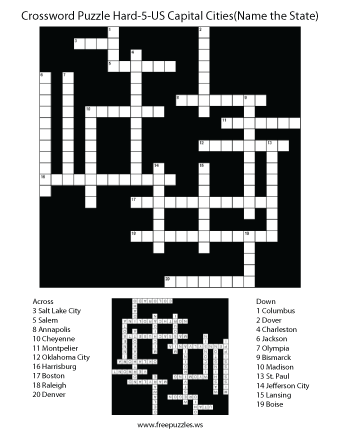 Hard Crossword Puzzle #5