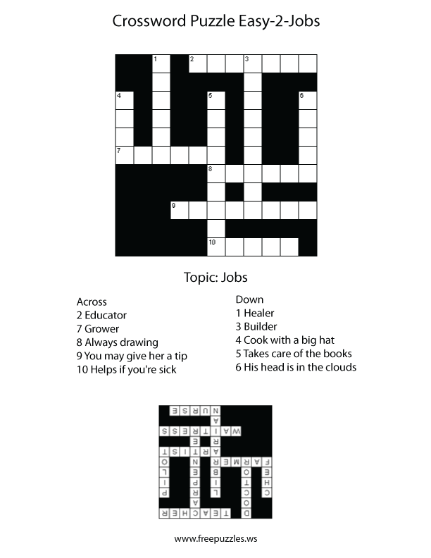 Easy Crossword Puzzle #2