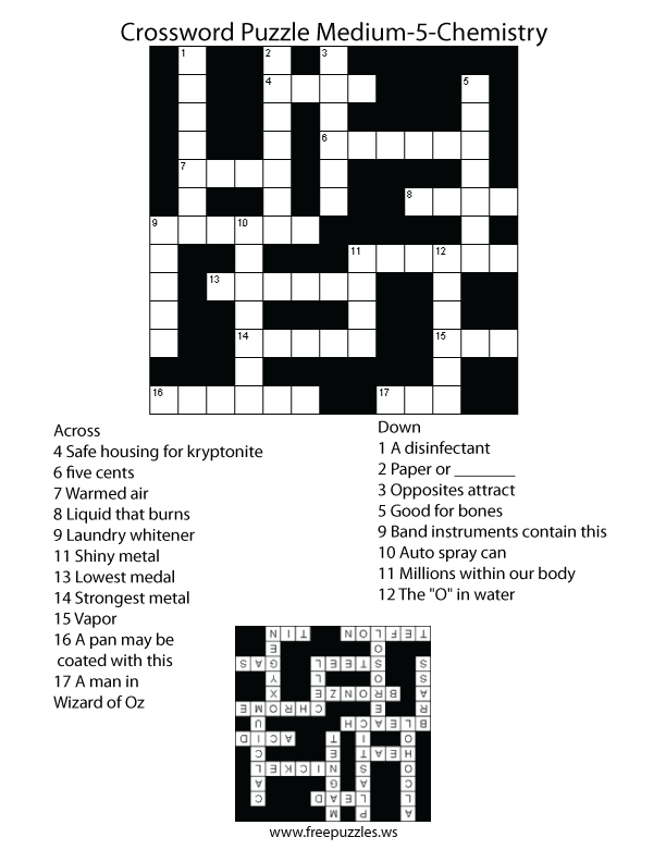 Medium Crossword Puzzle #5