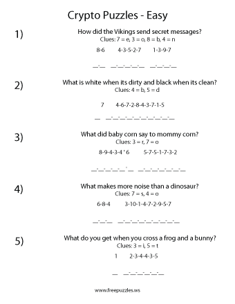 Easy Crypto Puzzles