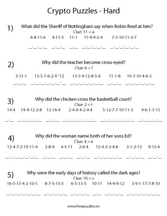 Hard Crypto Puzzles