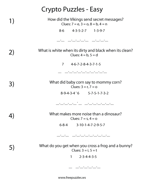 Easy Crypto Puzzles