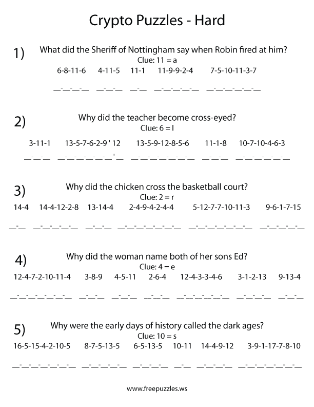 Hard Crypto Puzzles