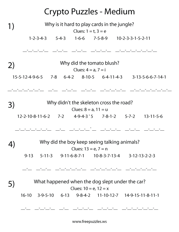 Medium Crypto Puzzles