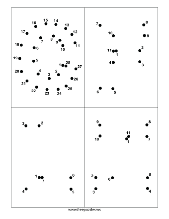 Letter Dot To Dot Puzzle #3