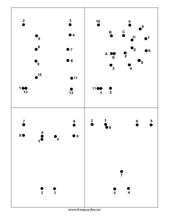 Letter Dot To Dot Puzzle #5