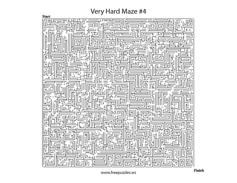 Very Hard Maze Puzzle #4