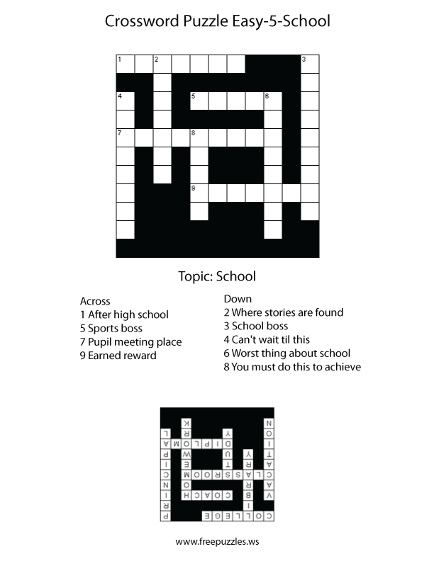 Preview of Easy #5 — School